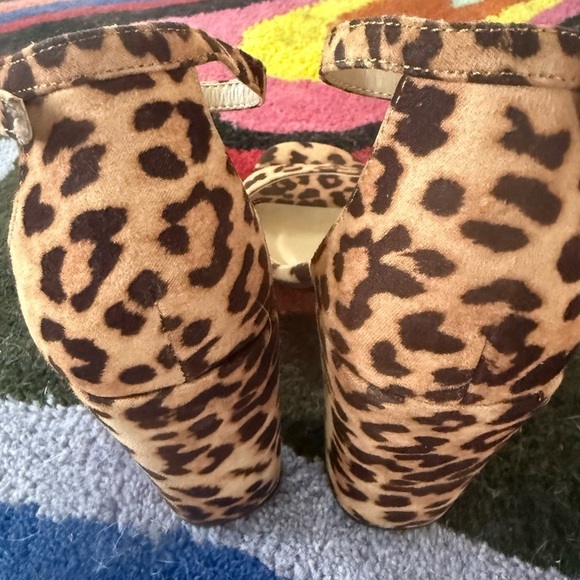 A New Day Strappy Leopard Print Block Heels - Picture 8 of 9